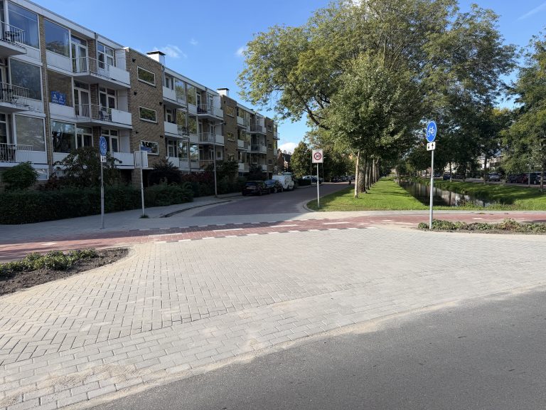 Batavierlaan-Beijerinkstraat met vnl klinkers ipv tegels