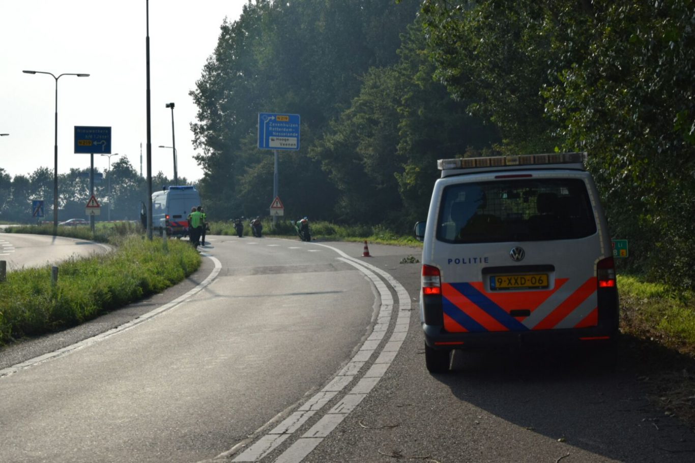 ongeval afrit A20 Nieuwerkerk 24 september